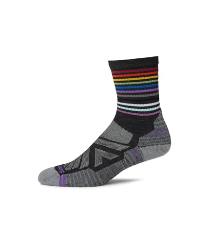 Smartwool Hike Light Cushion Pride Crew Socken, Dunkelgrau, Small Smartwool Hike Light Cushion Pride Crew Socken, Dunkelgrau, Small von Smartwool