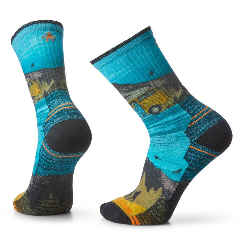 Smartwool M Hike Light Cushion Great Excursion Print Socks - Multicolor - XL von Smartwool