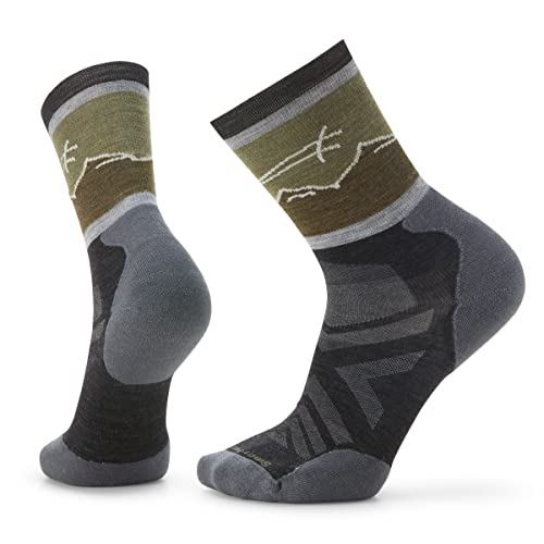 Smartwool Men's Athlete Edition Approach Crew Casual Sock, Grau, L von Smartwool