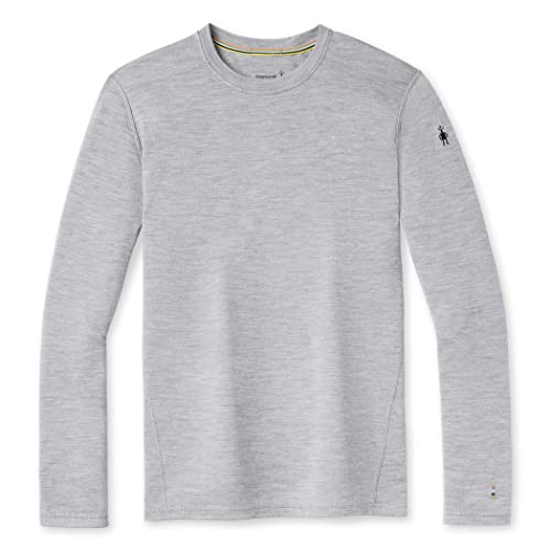 Smartwool Men's Classic Thermal Merino Crew Base Layer Top, Light Gray Heather, L von Smartwool