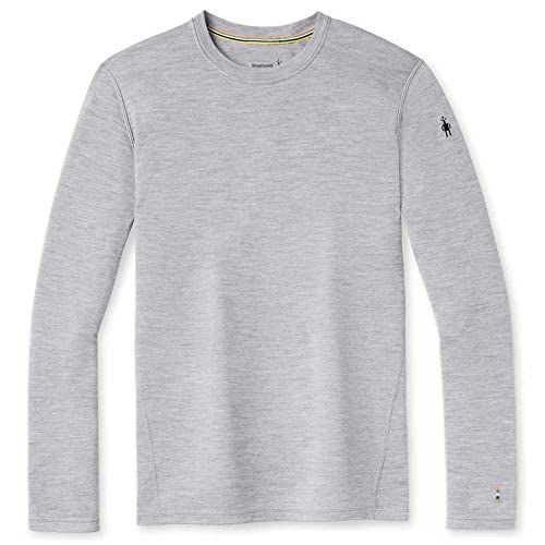 Smartwool Men's Classic Thermal Merino Crew Base Layer Top, Light Gray Heather, L von Smartwool