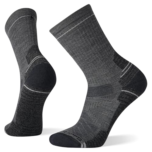 Smartwool Unisex Hike Light Cushion Crew Socken, Medium Gray, M von Smartwool