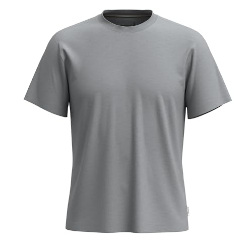 Smartwool Perfect Crew Herren-T-Shirt, kurzärmelig, Hellgrau meliert, XX-Large von Smartwool