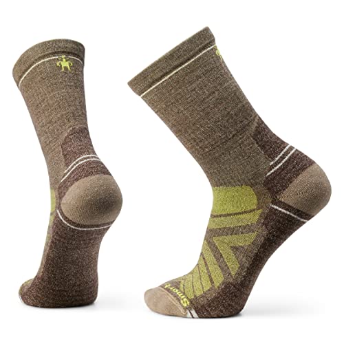 Smartwool Unisex Hike Light Cushion Crew Socks Hike Light Cushion Crew Socken, Military Olive/Fossil, von Smartwool