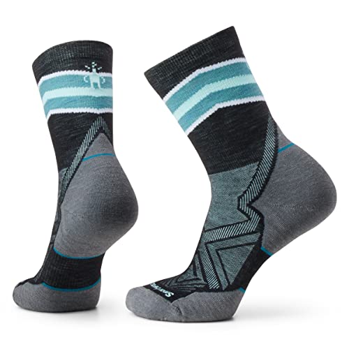 Smartwool Run Targeted Cushion Pattern Mid Crew Socken Herren gelb/grau von Smartwool