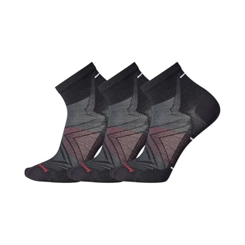 Smartwool Run Zero Cushion Ankle Socks 3-Pack Black LG (Men's Shoe 9-11.5) von Smartwool