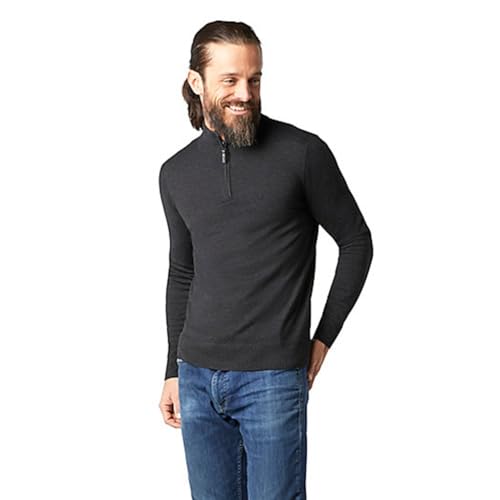 Smartwool Sparwood 1/2 Zip Sweater Charcoal Heather SM von Smartwool