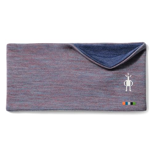 Smartwool Standard-Thermo-Merino-Stirnband, wendbar, Chalk Violet Heather-Nightfall Blue, Einheitsgröße von Smartwool