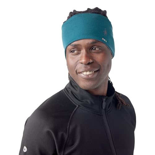 Smartwool Standard Thermo-Merino-Stirnband, wendbar, Smaragdgrün, Einheitsgröße von Smartwool