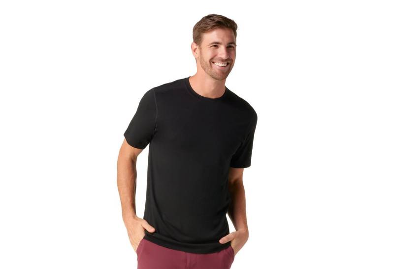Smartwool T-Shirt Slim Fit (feuchtigkeitsabsorbierend, Merinowolle) schwarz Herren von Smartwool