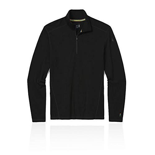 Smartwool Unisex Men's Classic Thermal Base Layer Herren Merino 250 Baselayer 1/4 Zip Box, Schwarz, M von Smartwool