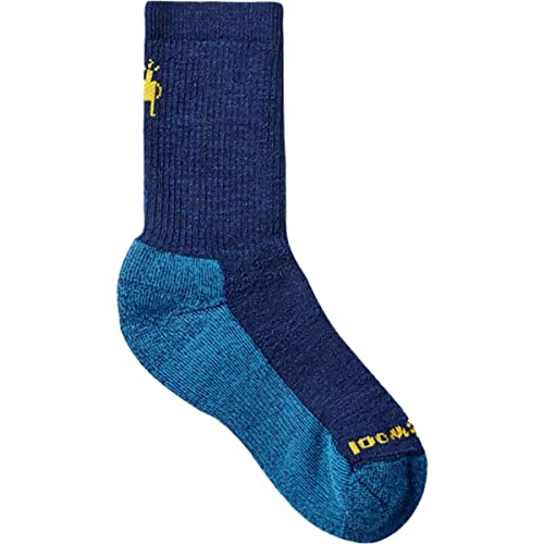 Smartwool Unisex Kids, Alpine Blue, Large Full Cushion Crew Wandersocken für Kinder, Alpinblau von Smartwool