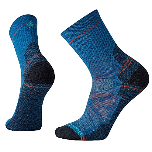 Smartwool Unisex Erwachsene Performance Hike Light Cushion Mid Crew Wandersocken Blau/Schwarz XL von Smartwool