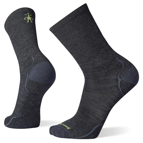 Smartwool Unisex Everyday Anchor Line Crew Wandersocken, Anthrazit, M EU von Smartwool