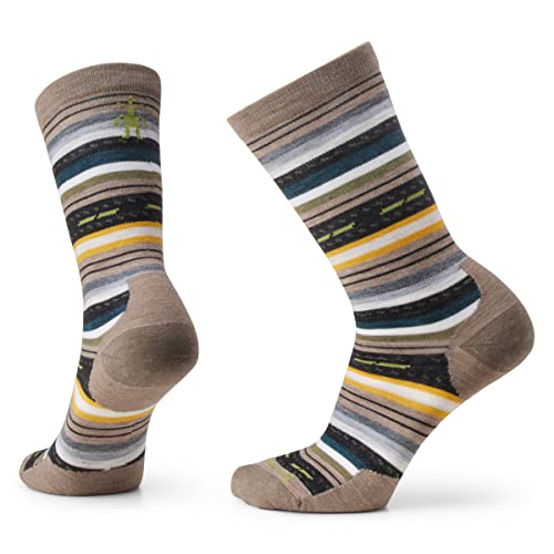 Smartwool Unisex Everyday Lifestyle Margarita Crew Socks Everyday Lifestyle Margarita Crew Socken, Fossil, von Smartwool