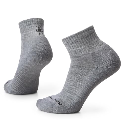 Smartwool Unisex Everyday Solid Rib Ankle Socks Alltagssocken aus festem Rippstrick, Light Gray, Smartwool Unisex Everyday Solid Rib Ankle Socks Alltagssocken aus festem Rippstrick, Light Gray, von Smartwool