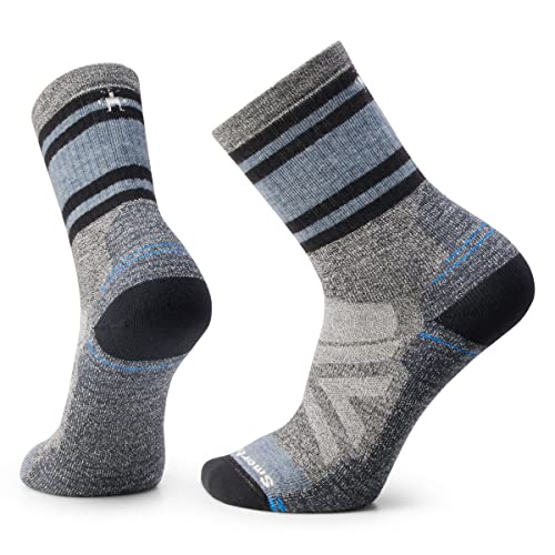 Smartwool Unisex Hike Full Cushion Lolo Trail Crew Socks Hike Full Cushion Lolo Trail Crew Socken, Ash Charcoal, von Smartwool