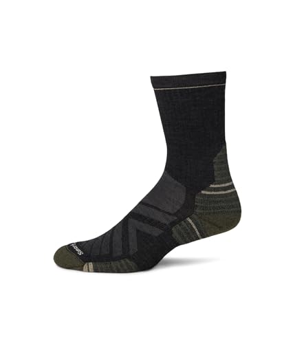 Smartwool Unisex Hike Targeted Cushion Mid Crew Socken, Charcoal, XL von Smartwool