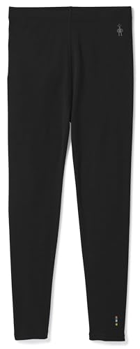 Smartwool Unisex Kinder Kids' Classic Thermal Merino Base Layer Bottom Baselayer-Hose, Black, XL von Smartwool