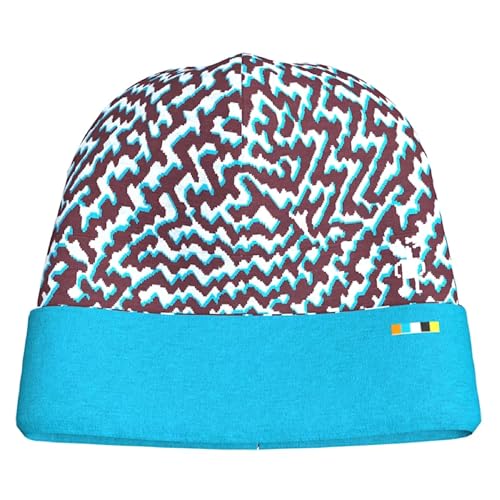 Smartwool Unisex-Kinder Standard Thermo-Merino-Mütze, wendbar, mit Bündchen (Little Big, Purple Iris Retro-Linie) von Smartwool