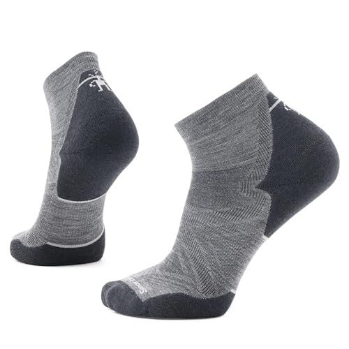 Smartwool Unisex Run Targeted Cushion Ankle Socken, Medium Gray, M von Smartwool