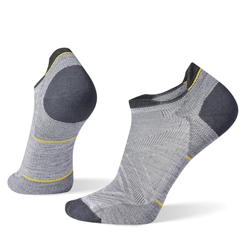 Smartwool Unisex Run Zero Cushion Low Ankle Socken, Light Gray, XL von Smartwool