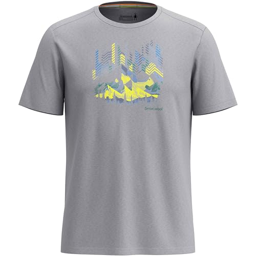 Smartwool Vital Peaks Active Herren-T-Shirt, kurzärmelig, Hellgrau meliert Smartwool Vital Peaks Active Herren-T-Shirt, kurzärmelig, Hellgrau meliert von Smartwool