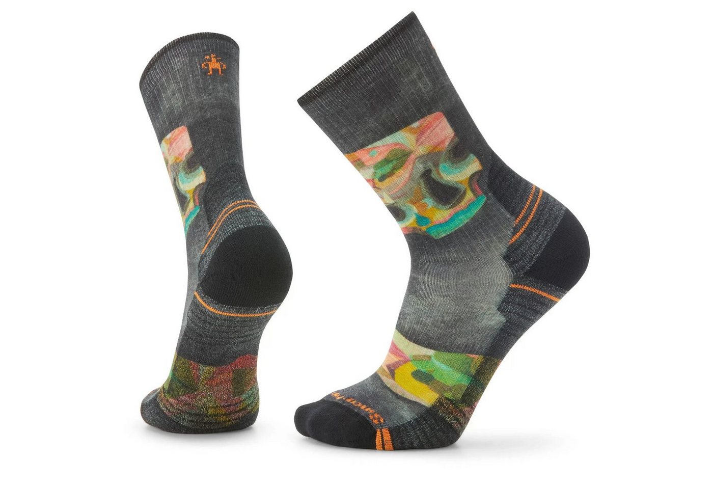 Smartwool Wandersocken Hike Light Cushion DL Print Crew Wandersocken grau/bunt von Smartwool