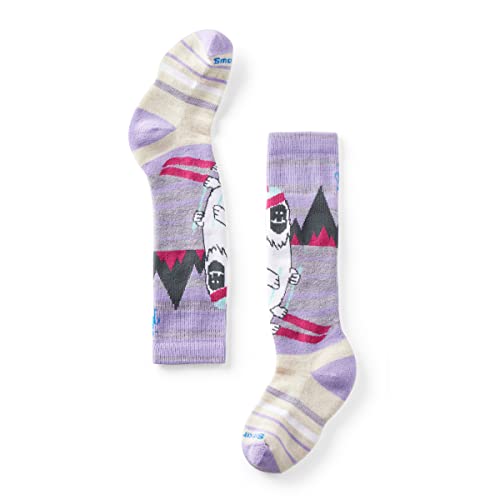 Smartwool Jungen Socken mit Yeti-Muster über der Wade (Kleinkind/kleines großes Kind), ultra violet, Large von Smartwool