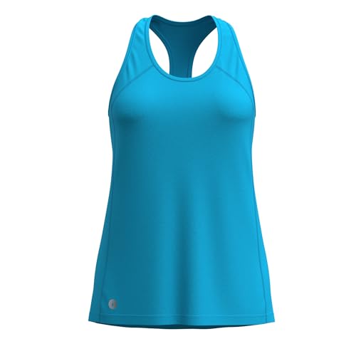 Smartwool Women's Active Ultralite Merino Wool Racerback Tank (Regular Fit), Pool Blue, Medium von Smartwool