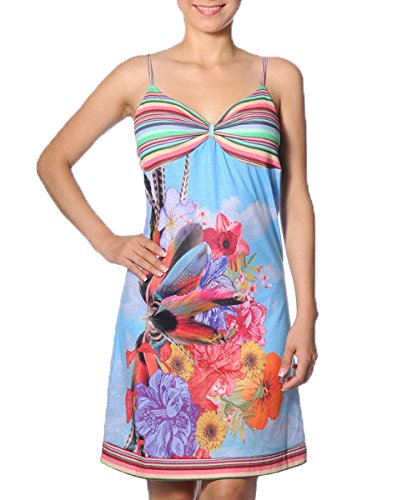 Smash Damen Kleid mehrfarbig Blue Multicolour Gr. L , Blue Multicolour Smash Damen Kleid mehrfarbig Blue Multicolour Gr. L , Blue Multicolour von Smash!