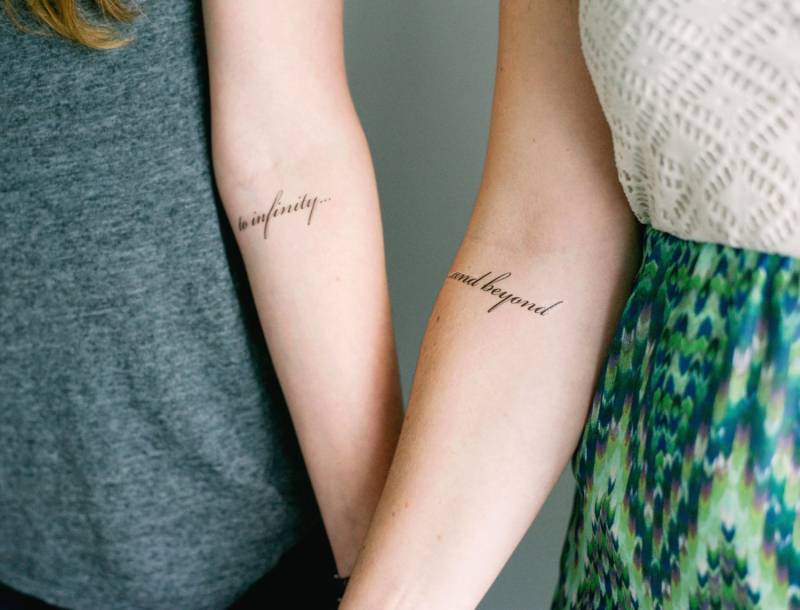 2 Infinity Und Darüber Hinaus Temporäre Tattoos-Smashtat von SmashTat