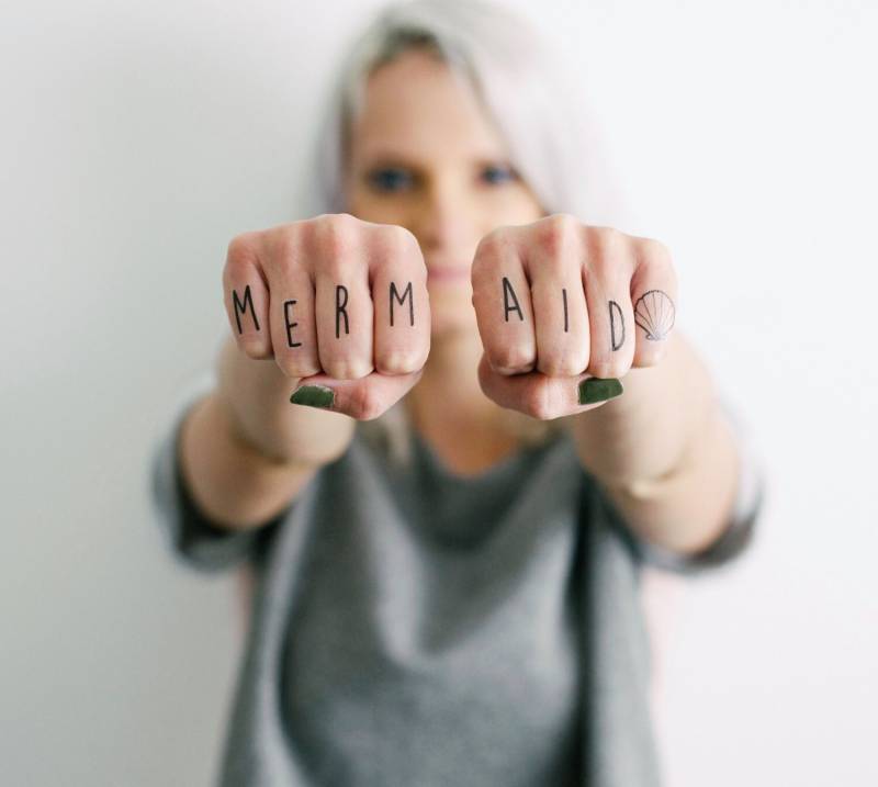 2 Meerjungfrau Temporäre Tattoos - Smashtat von SmashTat