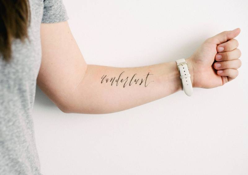 2 Zarte Wanderlust Temporäre Tattoos - Smashtat von SmashTat