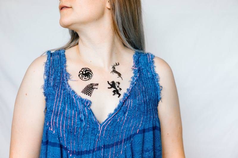 4 Spiel Der Throne Haus Sigil Temporäre Tattoos - Smashtat von SmashTat