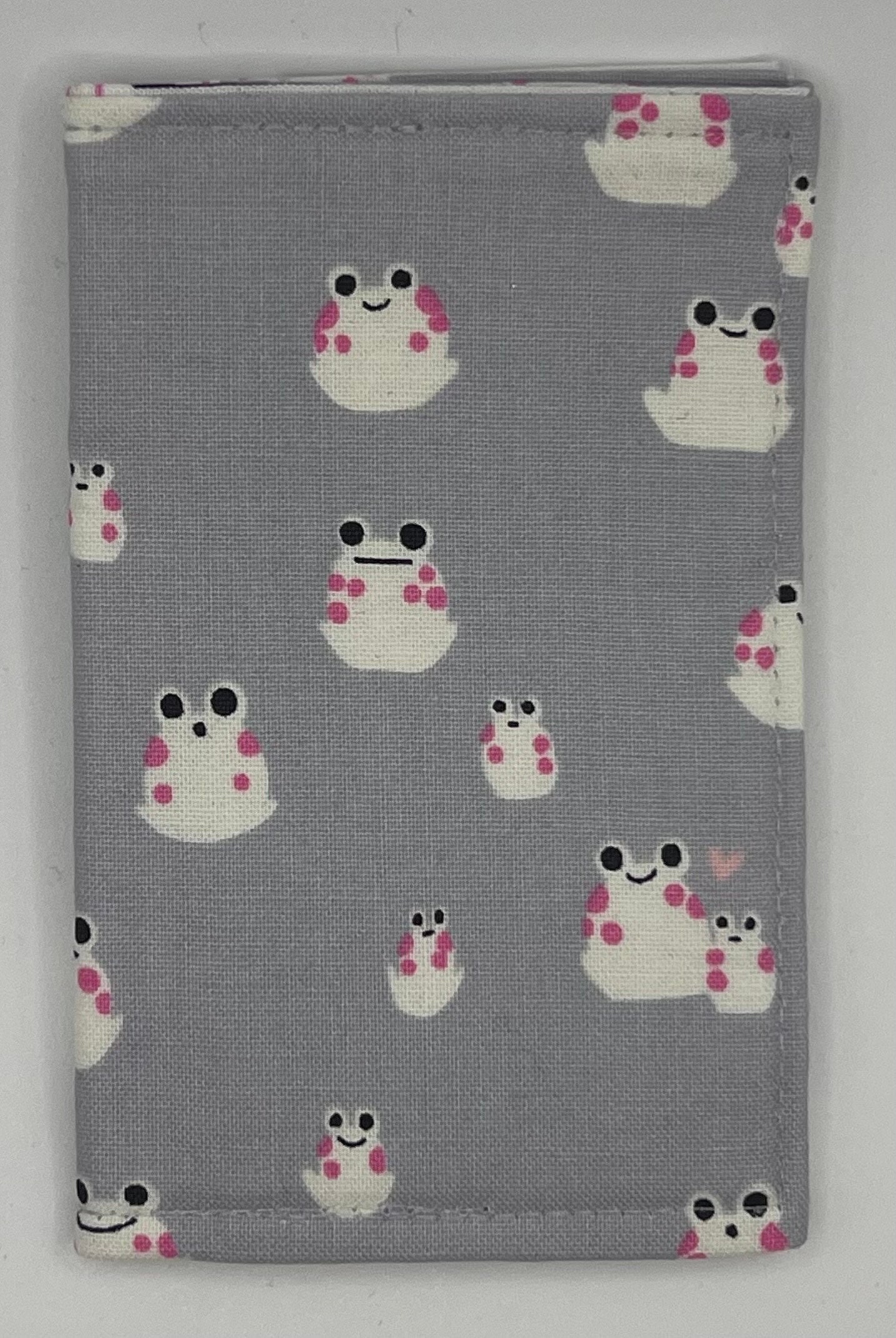 Damen Portemonnaie - Taschenbörse Kreditkartenetui Reisegeldbörse Bargeldhalter Kleine Geldbörse Frösche Graue von SmashedAcornDesign