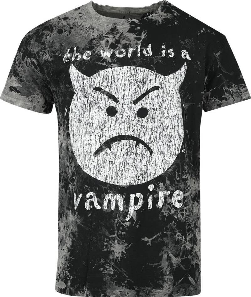 Smashing Pumpkins T-Shirt - The World Is A Vampire - XL bis XXL - für Männer - Größe XL - charcoal  - Lizenziertes Merchandise! von Smashing Pumpkins