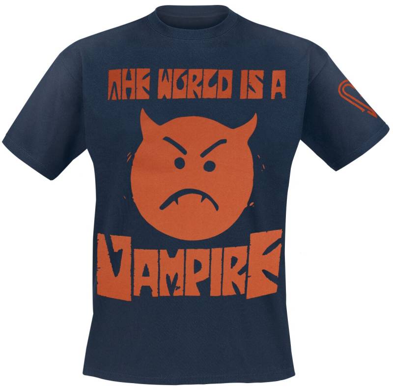 Smashing Pumpkins World I a Vampire - Tour Shirt T-Shirt navy in XL von Smashing Pumpkins