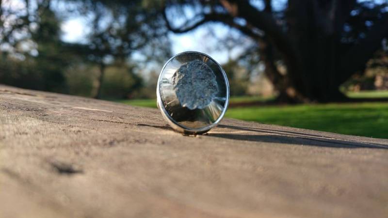 Ovale Druzy Pyrit Cabochon Sterling Silber Ring, Volle Marke 925 Ovale Druzy Pyrit Cabochon Sterling Silber Ring, Volle Marke 925 von SmashingMetals