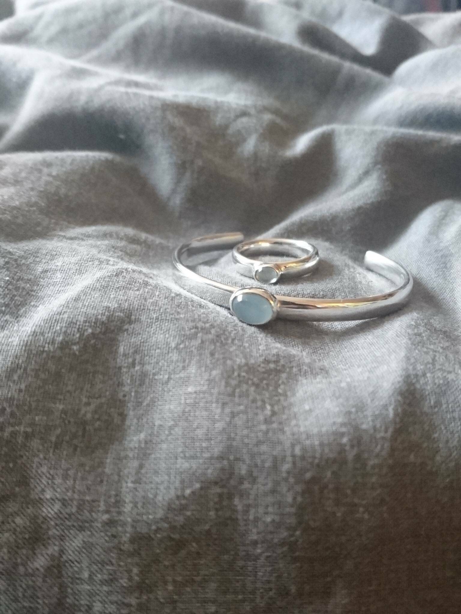 sterling Silber Armreif Und Ring Set - Auf Bestellung 925 Gepunzt sterling Silber Armreif Und Ring Set - Auf Bestellung 925 Gepunzt von SmashingMetals