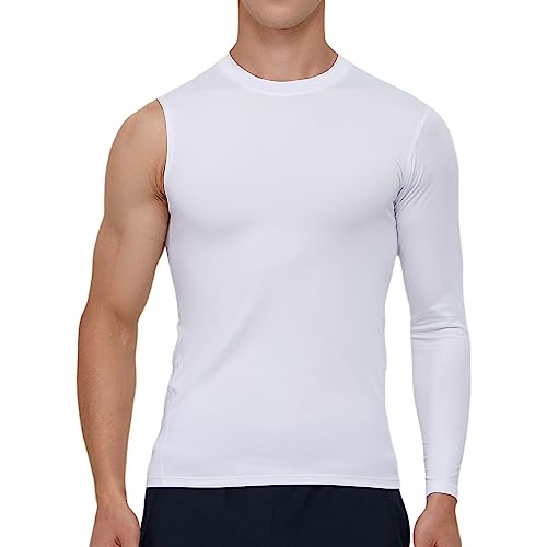 Smatstyle Kompressionsshirt Basketball Single Sleeve Herren langärmelig,1/2 Kompressions Langarm Funktionsshirts Base Layer Quick Dry T-Shirt Fitness Tights für Laufen,Training von Smatstyle