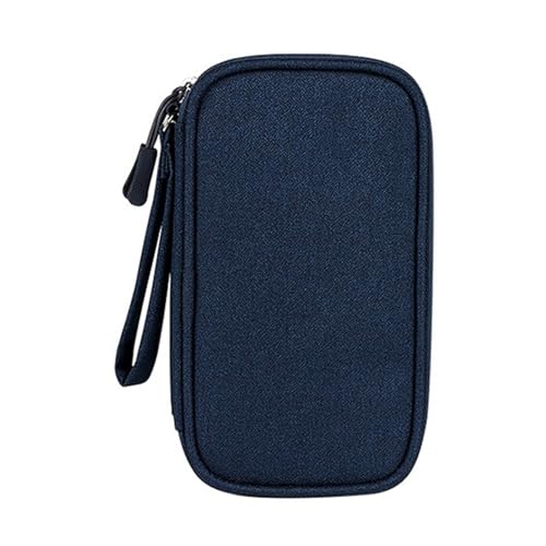 Smbcgdm Aufbewahrungskoffer Festplatte Kopfhörer Kabel Tragetasche Organizer Wasserdicht Oxford Tuch Navy Blau S von Smbcgdm