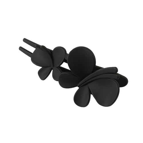 Smbcgdm Big Hairgrip Dekorative Trendige Frauen Matte Blume Schmetterlinge Dekor Haarklammer Cool Schwarz von Smbcgdm