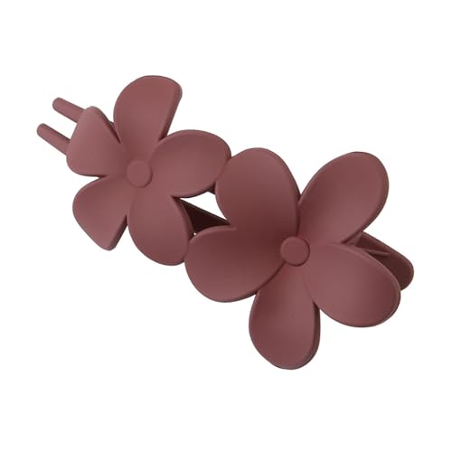 Smbcgdm Big Hairgrip Dekorative Trendige Frauen Matte Blume Schmetterlinge Dekor Haarklammer Weinrot von Smbcgdm