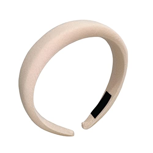 Smbcgdm Damen Stirnband Joggen Baden Frauen Stirnband Haarfest Anti-Verformt Beige von Smbcgdm