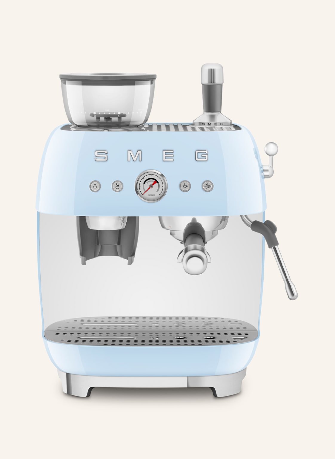 Smeg Espressomaschine ecf03 Mit Kaffeemühle blau von Smeg