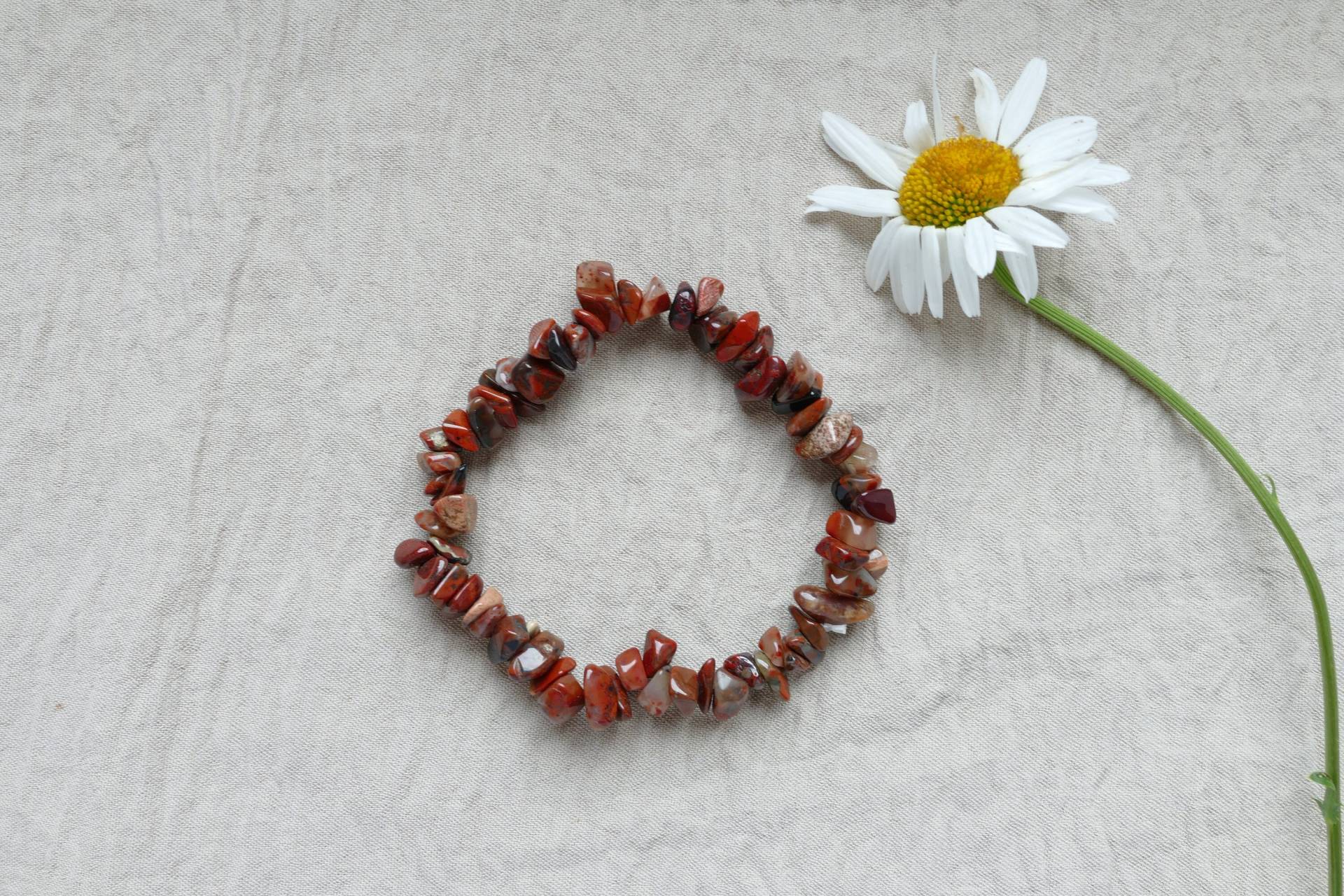 Roter Jaspis Splitterarmband von SmelijaAccessories