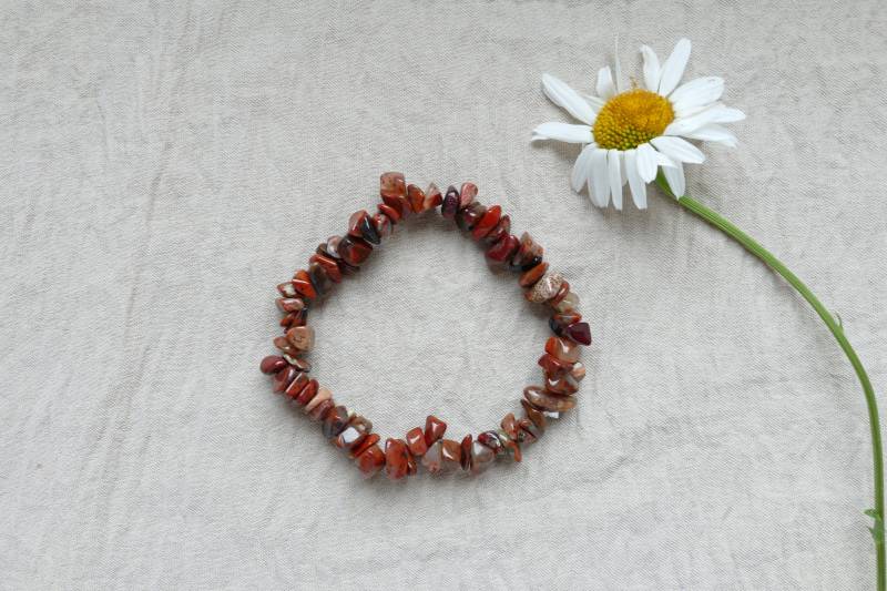 Roter Jaspis Splitterarmband Roter Jaspis Splitterarmband von SmelijaAccessories