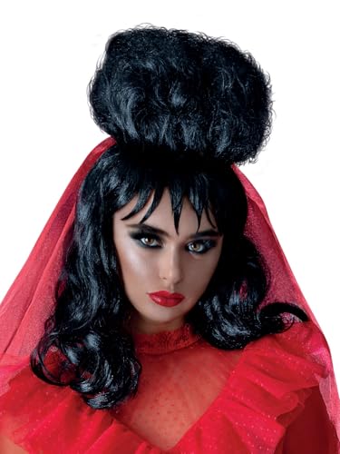 Smiffys Beetlejuice, Lydia-Perücke, Halblang mit Fransen Smiffys Beetlejuice, Lydia-Perücke, Halblang mit Fransen von Smiffys