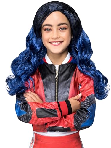 Smiffys Disney Descendants Mal-Perücke, Ombre & Lockiges Haar von Smiffys